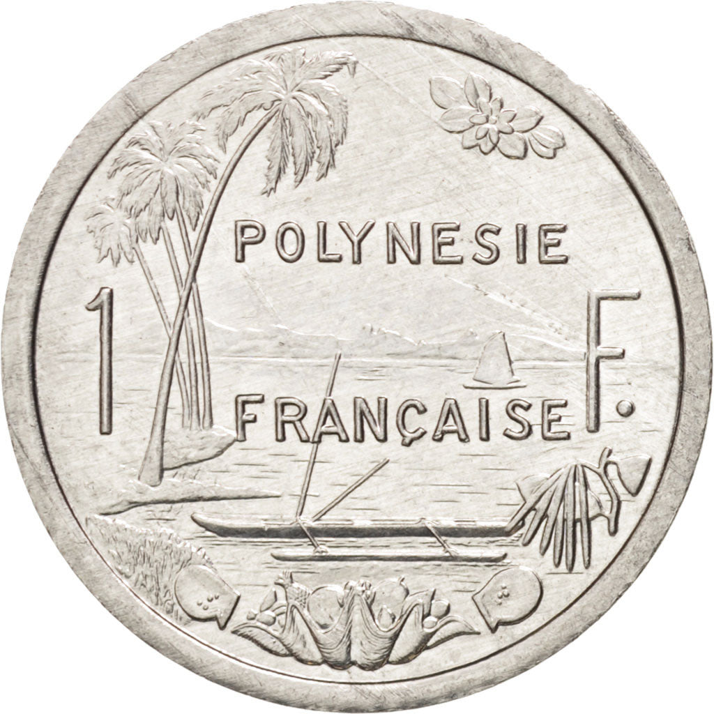 French Polynesia, Franc, 1994, Paris, KM:11, MS(64), Aluminum