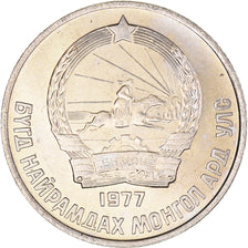 Münze, Mongolei, 15 Mongo, 1977, UNZ, Kupfer-Nickel, KM:31