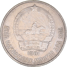 Monnaie, Mongolie, 15 Mongo, 1981, TTB, Cupro-nickel, KM:31