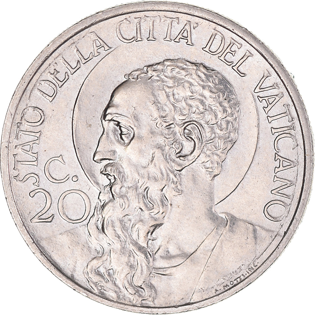Moneta, CITTÀ DEL VATICANO, Pius XI, 20 Centesimi, 1930, Roma, SPL, Nichel