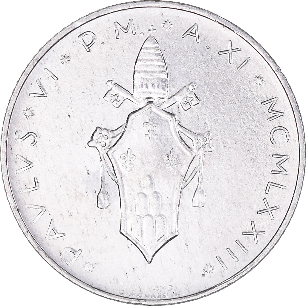 Moneta, PAŃSTWO WATYKAŃSKIE, Paul VI, 2 Lire, 1977, Roma, AU(50-53)
