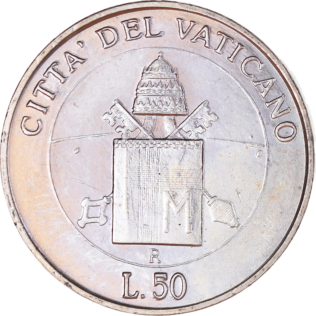 Monnaie, Cité du Vatican, John Paul II, 50 Lire, 2000, Rome, SUP, Cupro-nickel