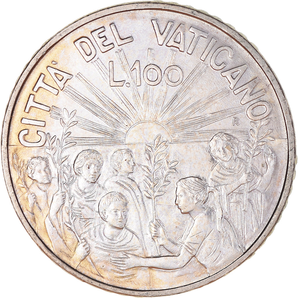 Moeda, CIDADE DO VATICANO, John Paul II, 100 Lire, 1999, Rome, AU(55-58)