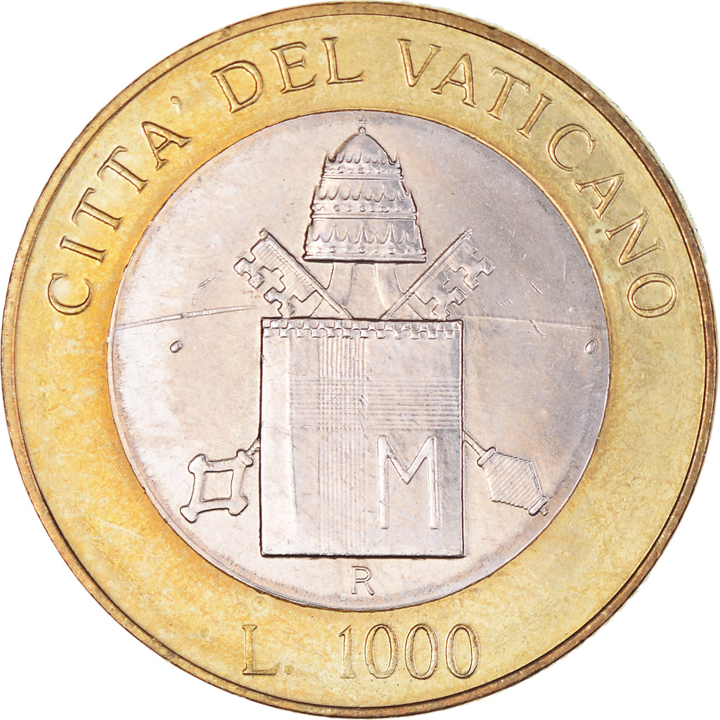 Munten, Vaticaanstad, John Paul II, 1000 Lire, 2000, Rome, UNC-, Bi-Metallic