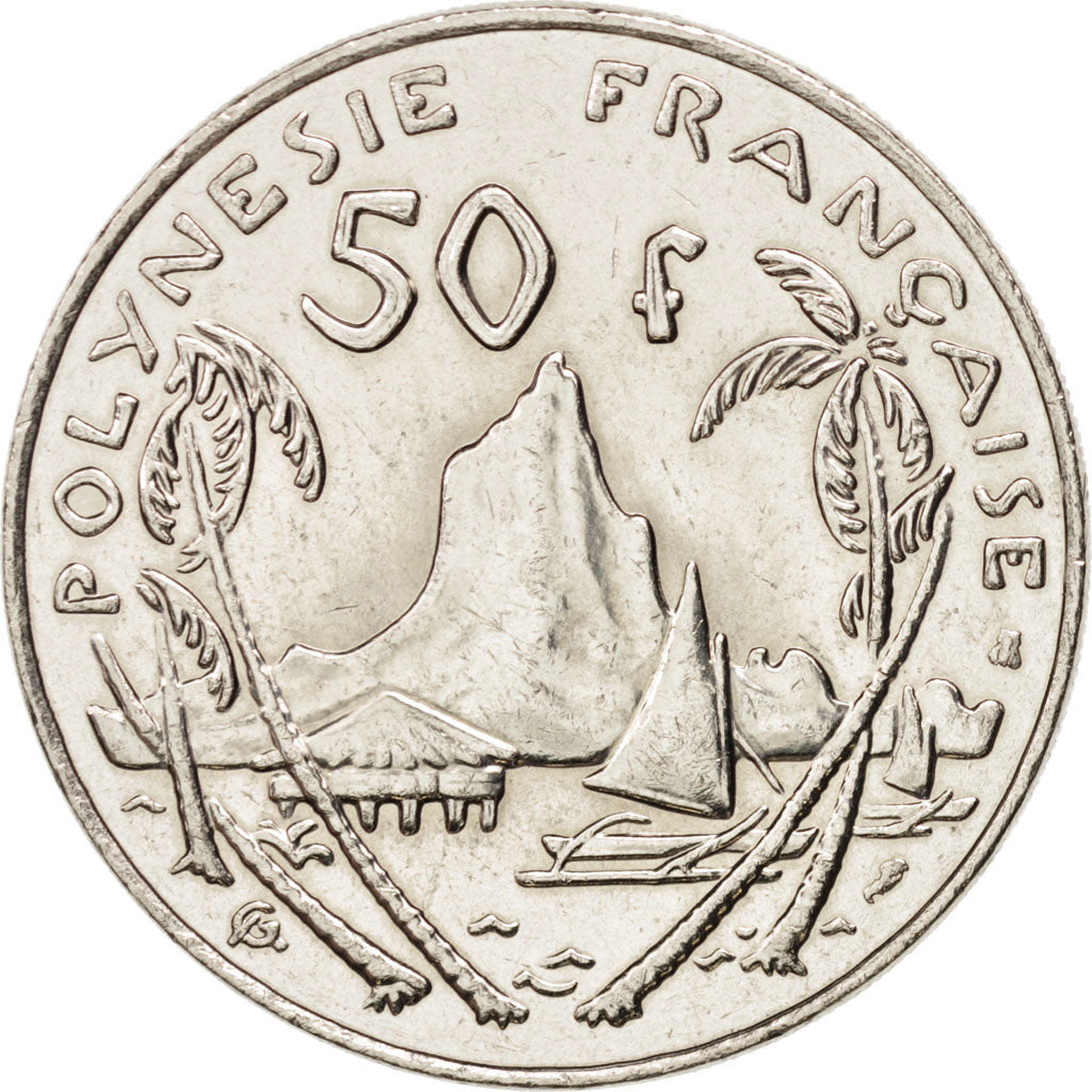 Coin, French Polynesia, 50 Francs, 1995, Paris, MS(63), Nickel, KM:13