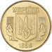 Coin, Ukraine, 10 Kopiyok, 1992, AU(55-58), Brass, KM:1.1a