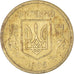 Moneda, Ucrania, 10 Kopiyok, 1996, Kyiv, BC+, Latón, KM:1.1a