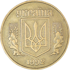 Monnaie, Ukraine, 25 Kopiyok, 1992, TTB+, Bronze-Aluminium, KM:2.2