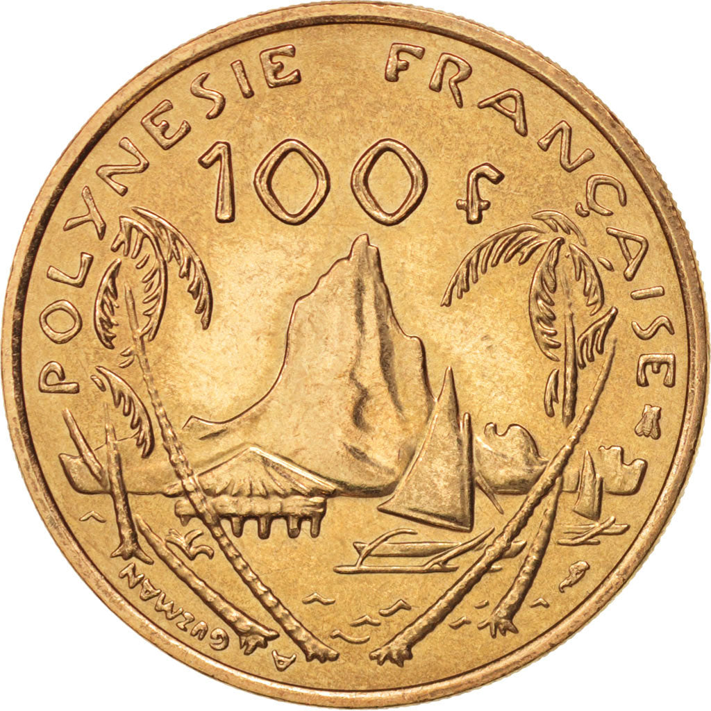 French Polynesia, 100 Francs, 1995, Paris, KM:14, MS(64), Nickel-Bronze