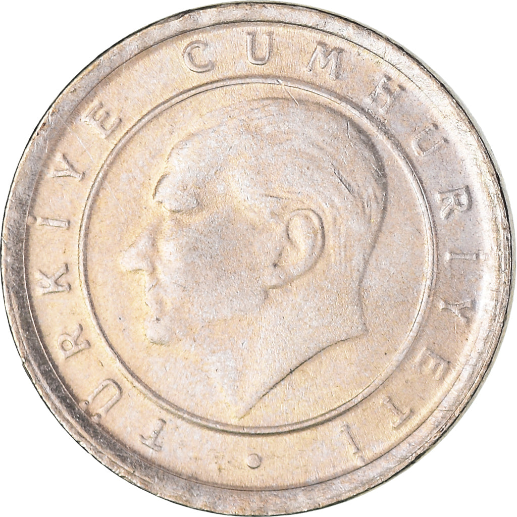Monnaie, Turquie, 5 New Kurus, 2005, Istanbul, TTB+, Cuivre-Nickel-Zinc