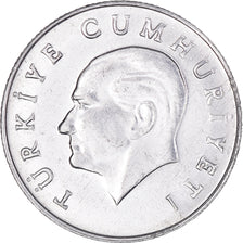 Moeda, Turquia, 10 Lira, 1984, AU(50-53), Alumínio, KM:964