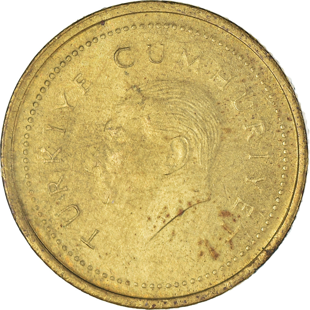 Moneta, Turchia, 5000 Lira, 1995, BB+, Ottone, KM:1029.1