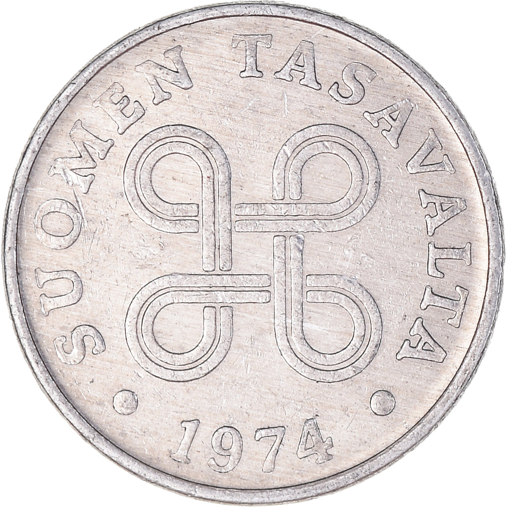 Monnaie, Finlande, Penni, 1974, TB, Aluminium, KM:44a