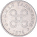 Moneda, Finlandia, Penni, 1974, BC+, Aluminio, KM:44a