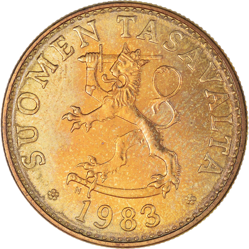 Monnaie, Finlande, 50 Penniä, 1983, SUP, Bronze-Aluminium, KM:48