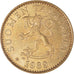 Moneda, Finlandia, 50 Penniä, 1989, EBC+, Aluminio - bronce, KM:48