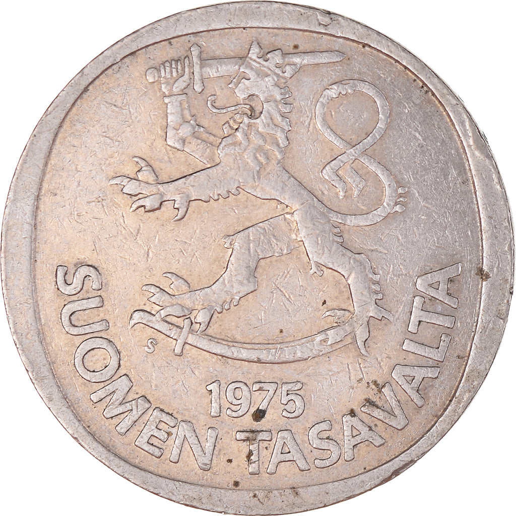 Munten, Finland, Markka, 1975, FR+, Cupro-nikkel, KM:49a
