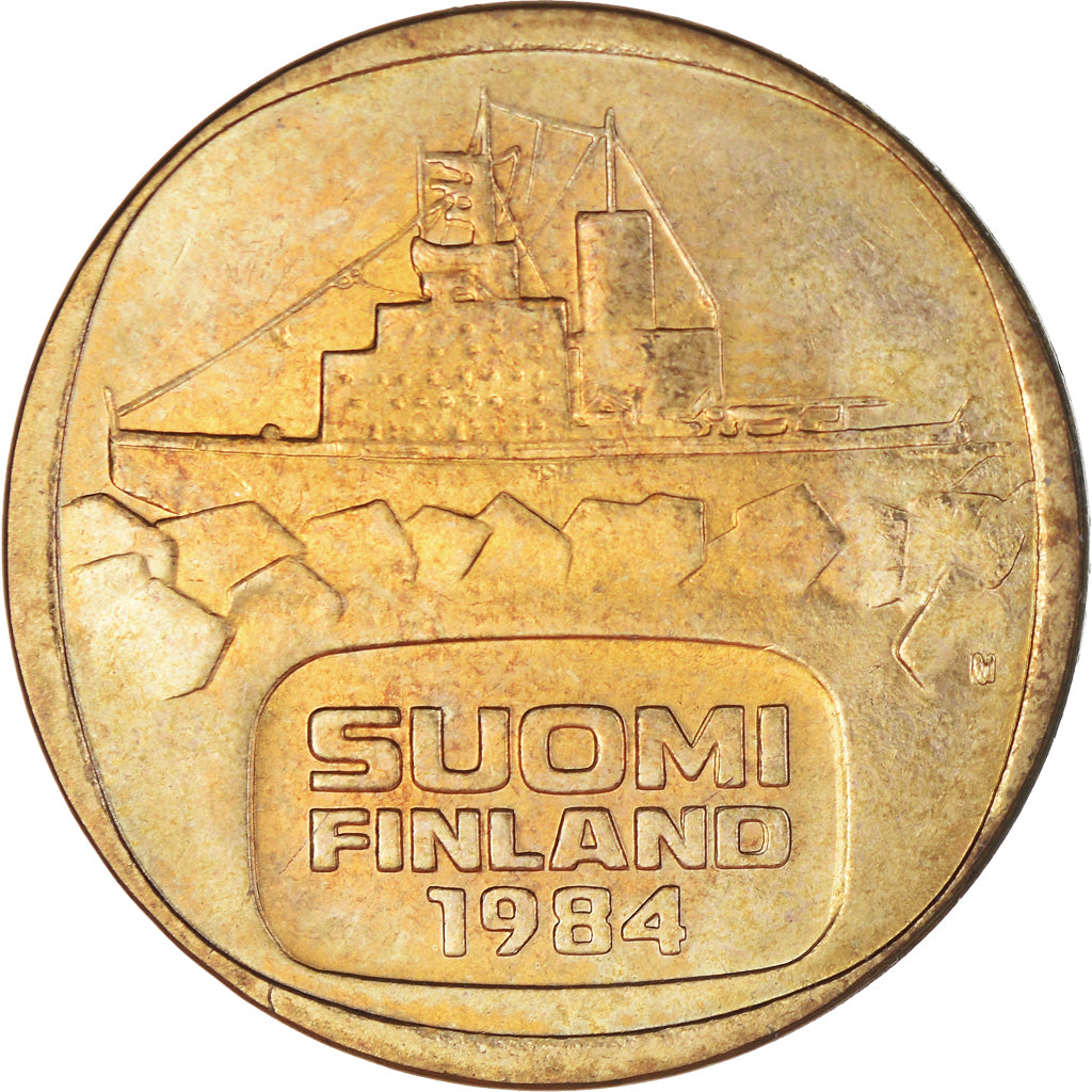 Monnaie, Finlande, 5 Markkaa, 1984, SUP, Bronze-Aluminium, KM:57