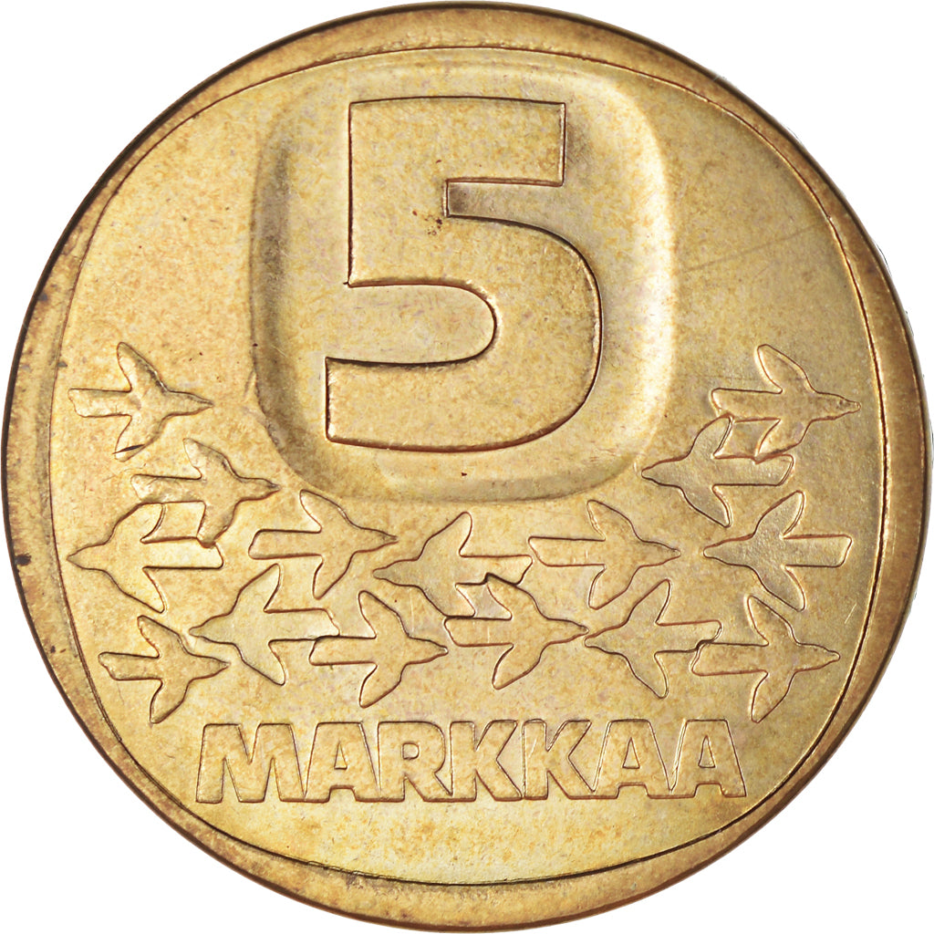 Monnaie, Finlande, 5 Markkaa, 1984, SUP, Bronze-Aluminium, KM:57
