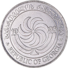 Monnaie, Géorgie, 5 Thetri, 1993, TTB+, Acier inoxydable, KM:78