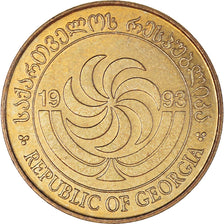 Monnaie, Géorgie, 50 Thetri, 1993, TTB+, Laiton, KM:81