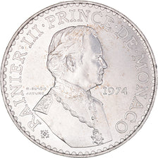 Coin, Monaco, Rainier III, 50 Francs, 1974, AU(55-58), Silver, KM:152.1