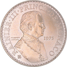 Coin, Monaco, Rainier III, 50 Francs, 1975, MS(64), Silver, KM:152.2, Gadoury:MC