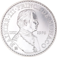 Coin, Monaco, Rainier III, 50 Francs, 1976, MS(64), Silver, KM:152.2
