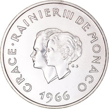 Coin, Monaco, 10 Francs, 1966, MS(63), Silver, KM:M1, Gadoury:MC 154