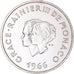 Coin, Monaco, 10 Francs, 1966, MS(63), Silver, KM:M1, Gadoury:MC 154