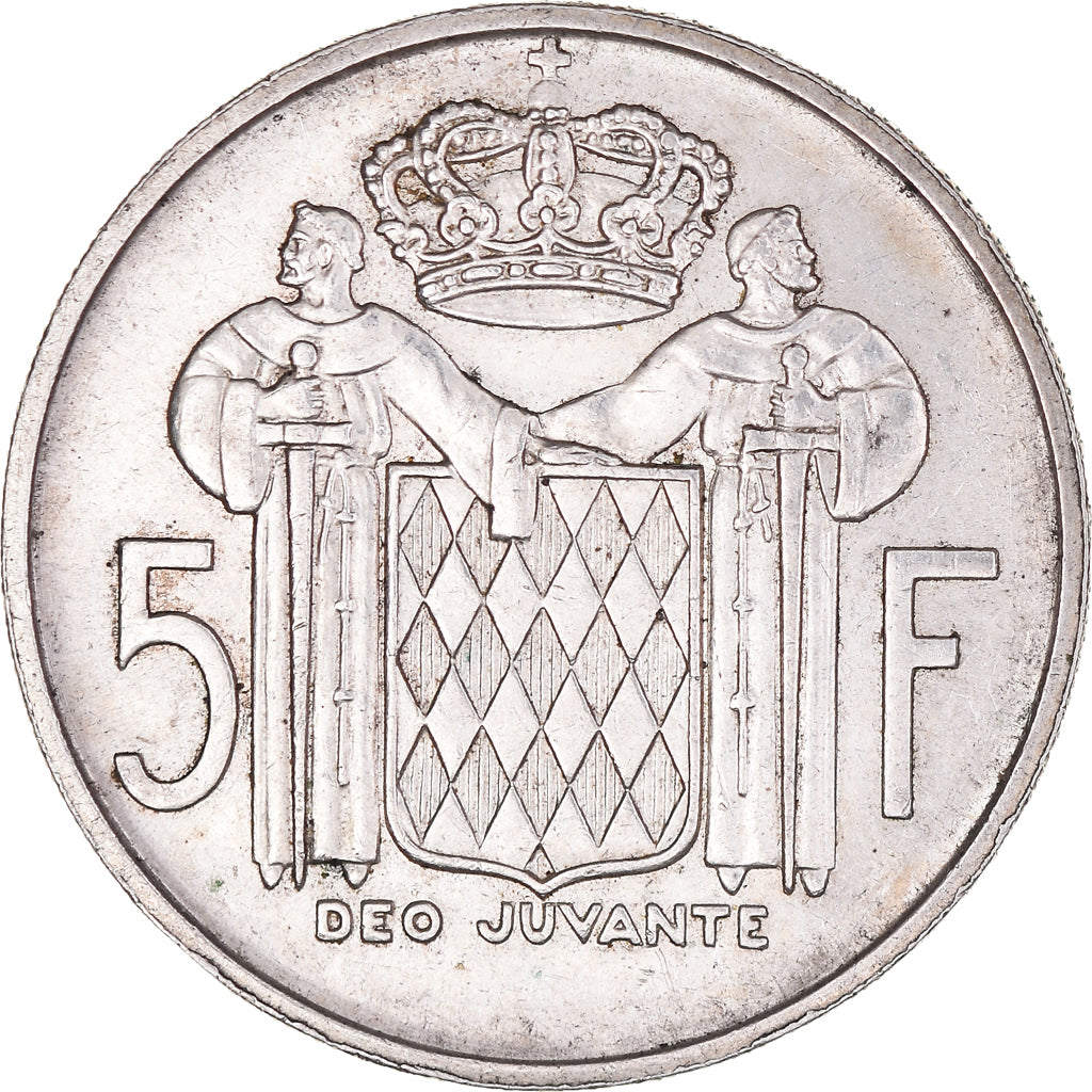 Monnaie, Monaco, Rainier III, 5 Francs, 1960, TTB+, Argent, Gadoury:MC 152