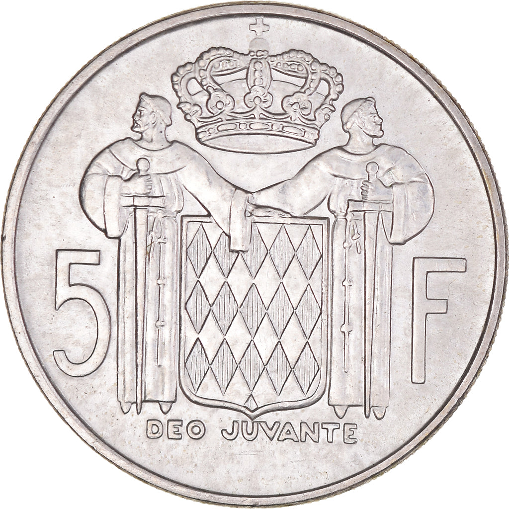 Monnaie, Monaco, Rainier III, 5 Francs, 1966, TTB+, Argent, Gadoury:152, KM:141