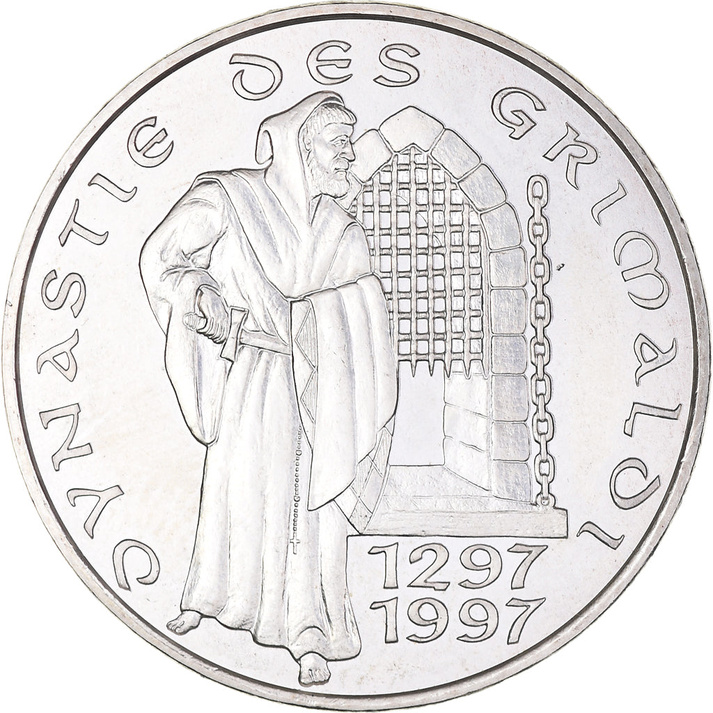 Moneta, Monaco, Rainier III, 100 Francs, 1997, Paris, Malizia, AU(55-58)