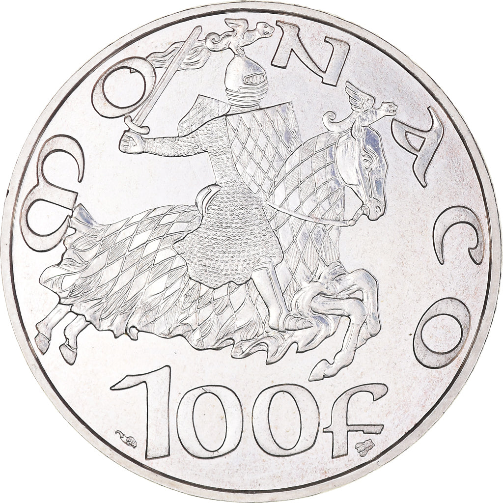 Moneta, Monaco, Rainier III, 100 Francs, 1997, Paris, Malizia, AU(55-58)
