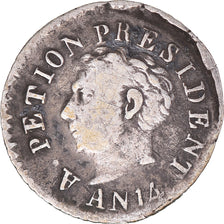 Munten, Haïti, Alexandre Petion, 12 Centimes, An 14 (1817), FR+, Zilver, KM:14