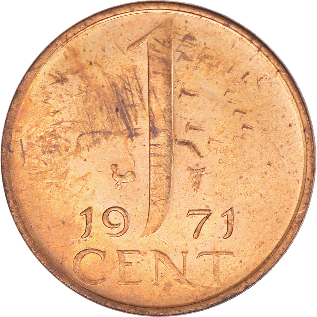 Münze, Niederlande, Juliana, Cent, 1971, VZ, Bronze, KM:180
