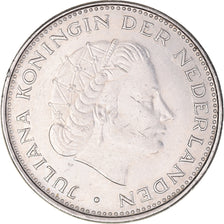 Coin, Netherlands, Juliana, 2-1/2 Gulden, 1969, AU(50-53), Nickel, KM:191
