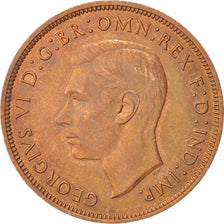 Great Britain, George VI, Penny, 1940, KM:845, AU(50-53), Bronze