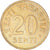 Moneta, Estonia, 20 Senti, 1992, SPL, Alluminio-bronzo, KM:23