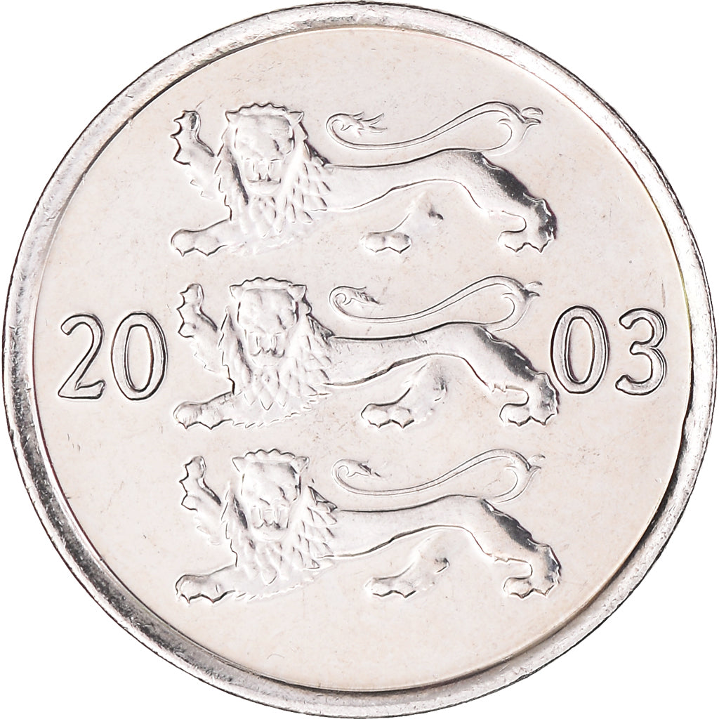 Coin, Estonia, 20 Senti, 2003, no mint, AU(50-53), Nickel plated steel, KM:23a