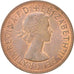Coin, Great Britain, Elizabeth II, Penny, 1967, AU(55-58), Bronze, KM:897