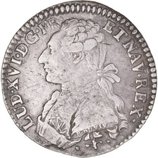 Coin, France, Louis XVI, 1/5 Écu, 24 Sols, 1/5 ECU, 1783, Bayonne, VF(30-35)