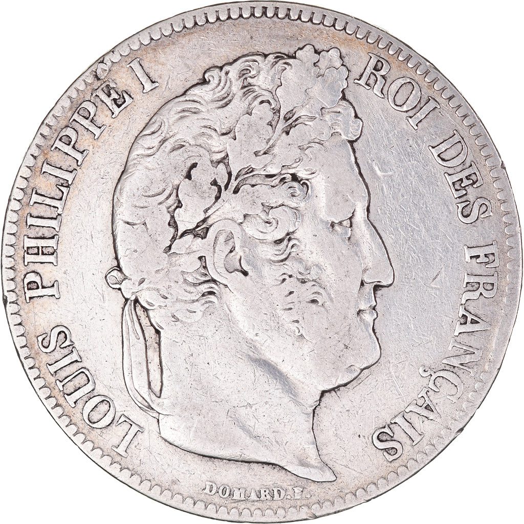 Monnaie, France, Louis-Philippe, 5 Francs, 1836, Strasbourg, TB+, Argent