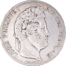 Monnaie, France, Louis-Philippe, 5 Francs, 1836, Strasbourg, TB+, Argent