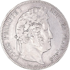 Münze, Frankreich, Louis-Philippe, 5 Francs, 1838, Lille, S+, Silber