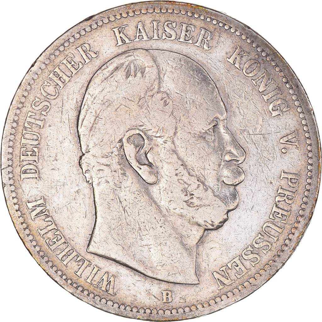 Monnaie, Etats allemands, PRUSSIA, Wilhelm I, 5 Mark, 1876, Hannover, TB