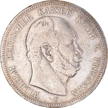 Monnaie, Etats allemands, PRUSSIA, Wilhelm I, 5 Mark, 1876, Hannover, TB