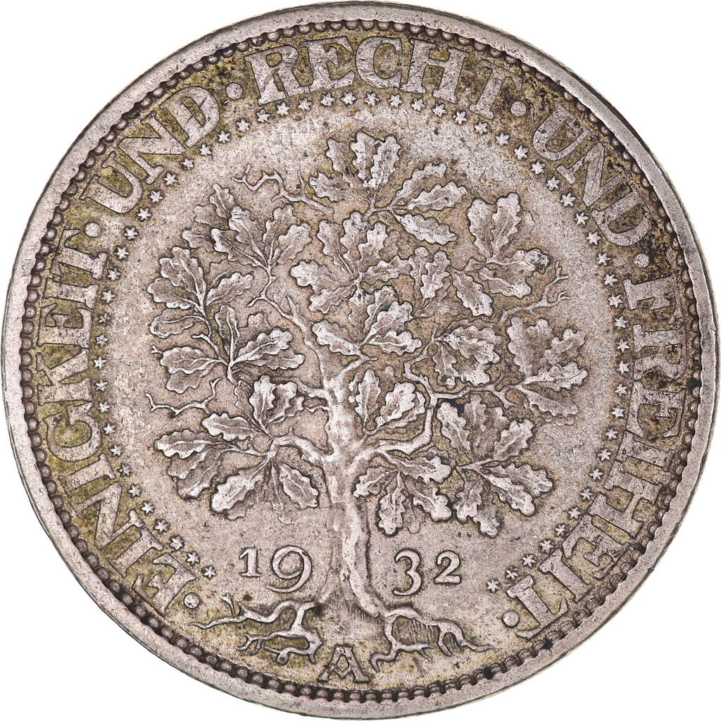 Monnaie, Allemagne, République de Weimar, 5 Mark, 1932, Berlin, TTB, Argent
