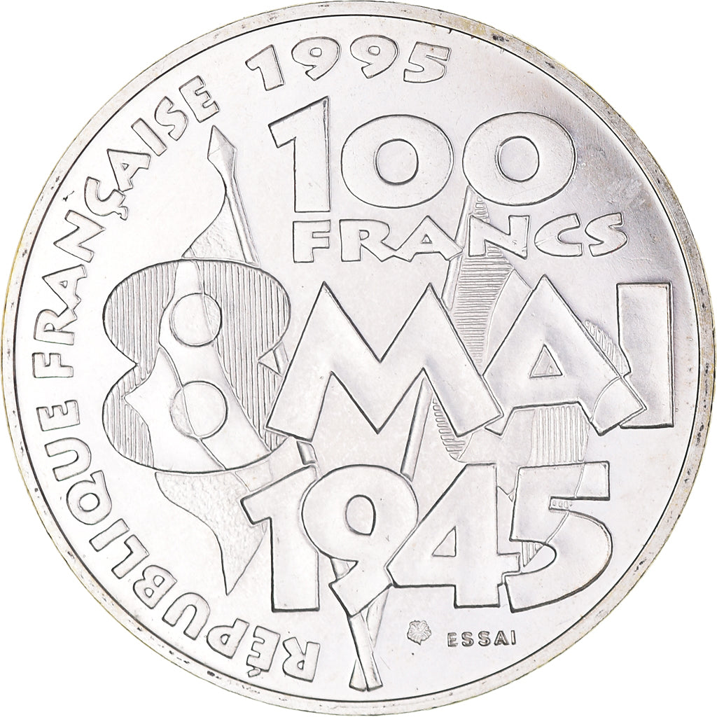 Monnaie, France, 8 mai 1945, 100 Francs, 1995, ESSAI, SPL, Argent, Gadoury:952