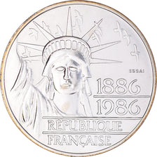 Moneta, Francja, Liberté, 100 Francs, 1986, PRÓBA, MS(63), Srebro